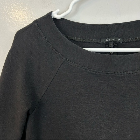 Theory Black Sheath Mini Dress Size 4 - Picture 3 of 10